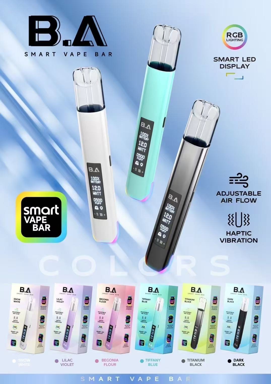 BA 主機 B.A 一代|炫彩 RGB 智慧電子煙桿|台灣現貨熱銷:圖片 2